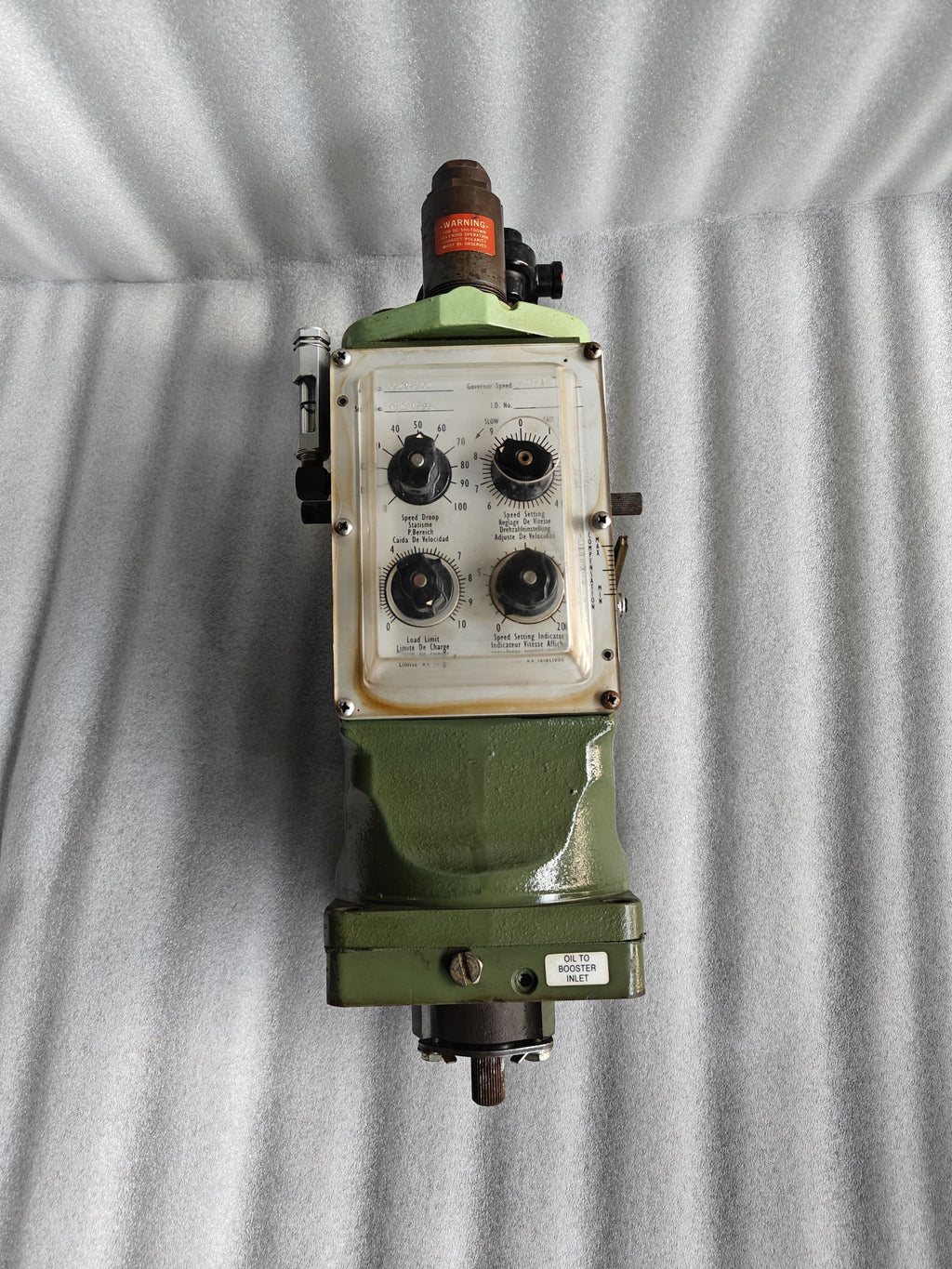 Woodward UG8 Governor Part no: 8527-162, Speed: 625-1425 rpm