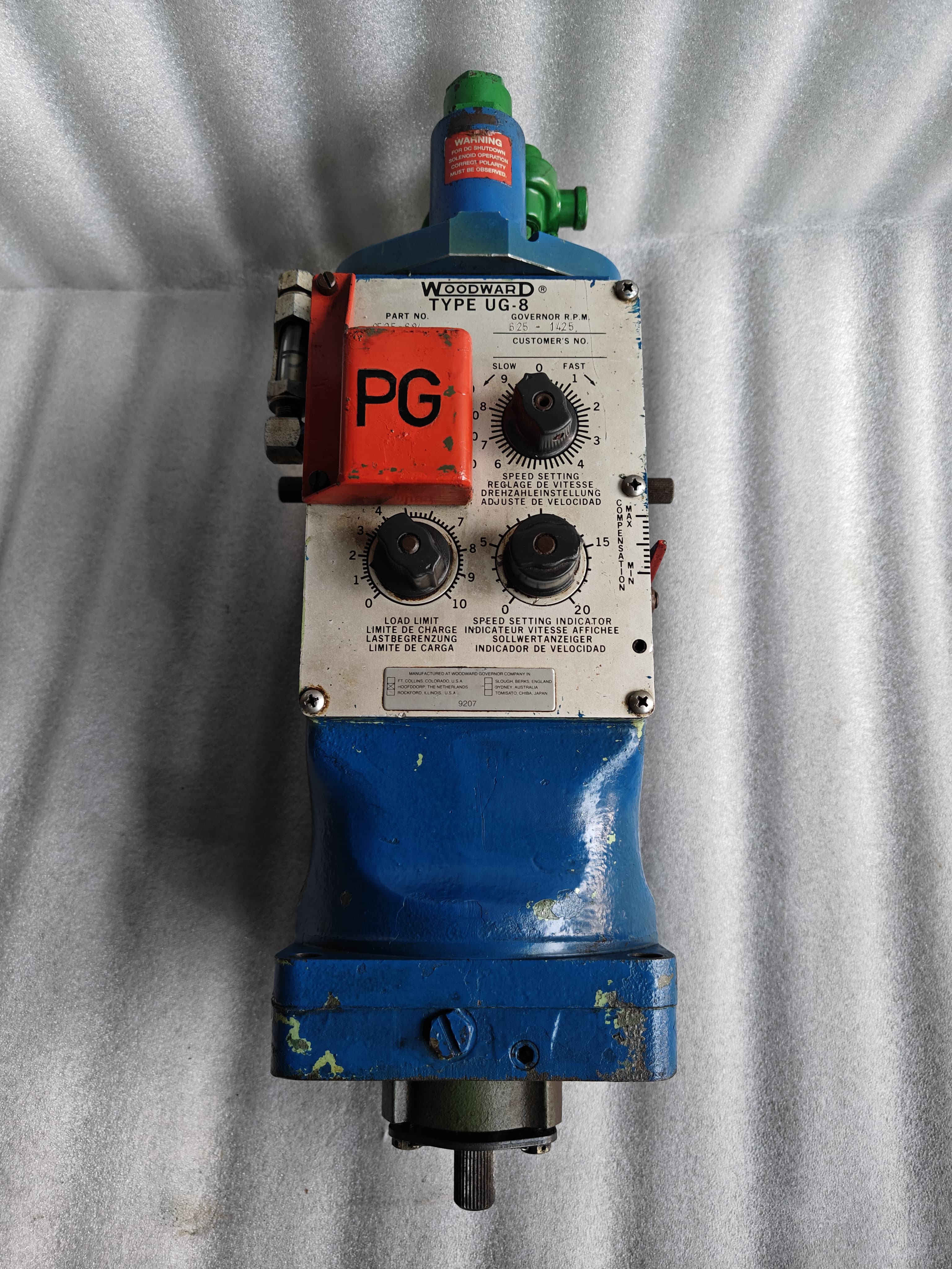 Woodward UG-8 Governor Part no: 8525-684