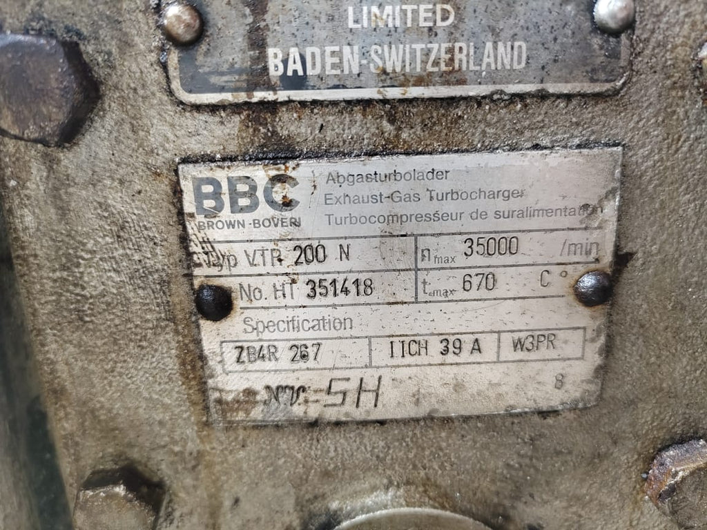 BBC VTR 200 N Turbocharger