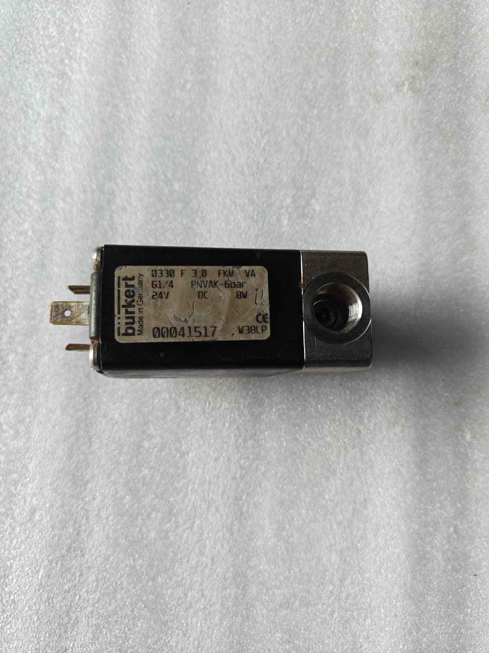 BURKERT 0330 F 3.0 FKM VA SOLENOID VALVE 24V DC 00041517