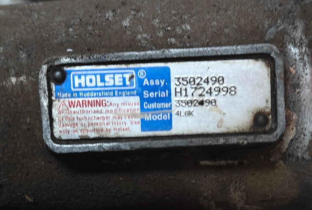 HOLSET Turbocharger Model: 4LGK