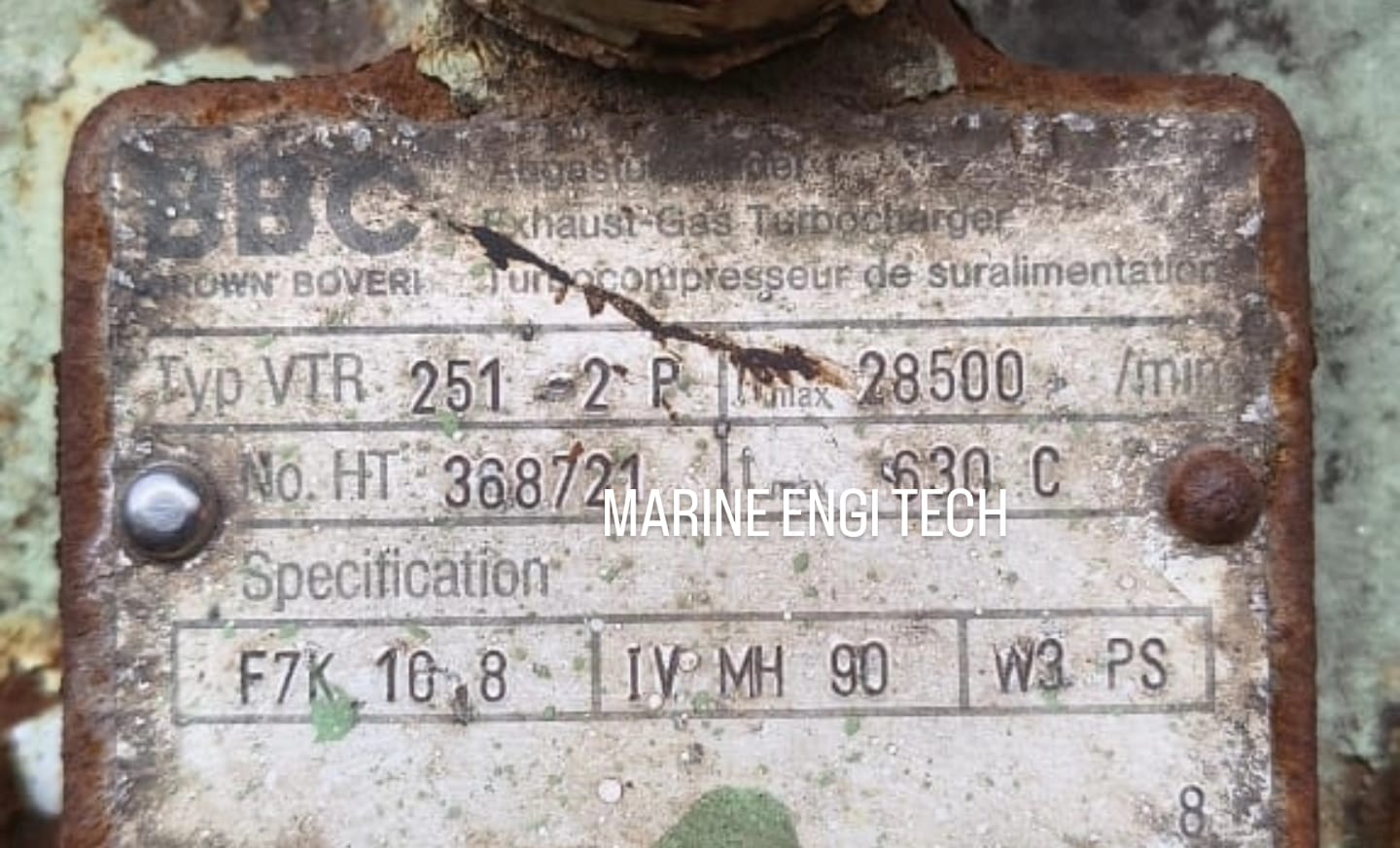 BBC VTR 251-2P Turbocharger