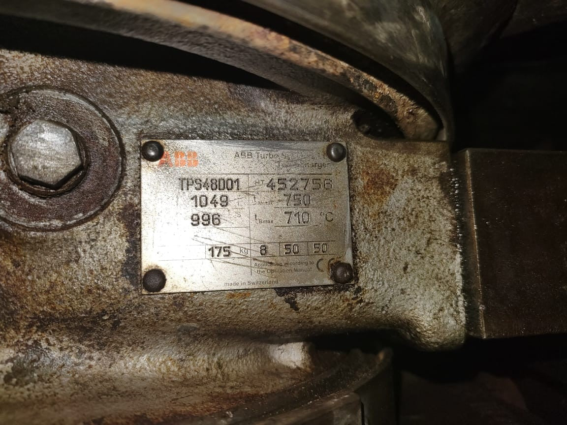 ABB TPS 48 001 Turbocharger (Refurbished and tested okay)