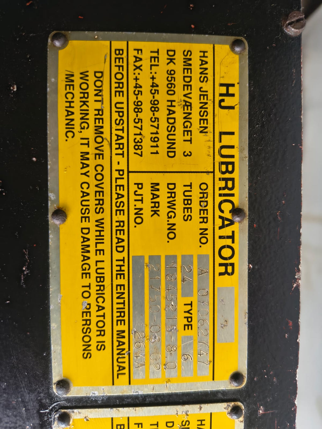 Hans Jensen Lubricator 6