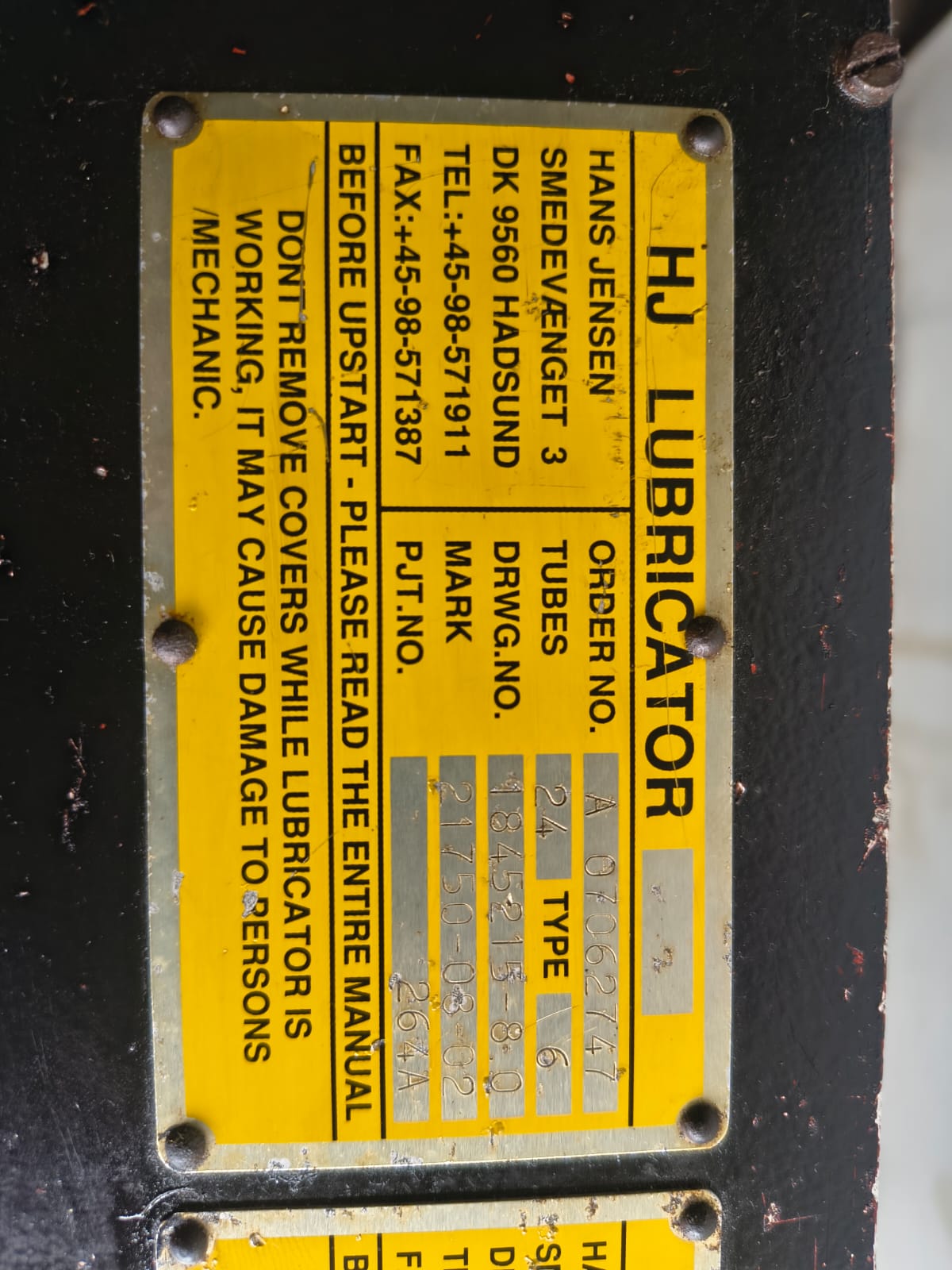 Hans Jensen Lubricator 6